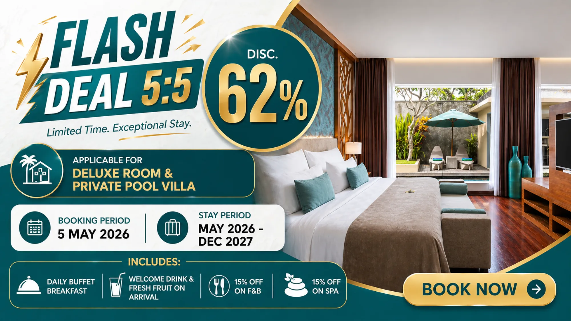 Flash deal 55 homepage banner